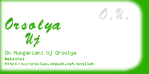 orsolya uj business card